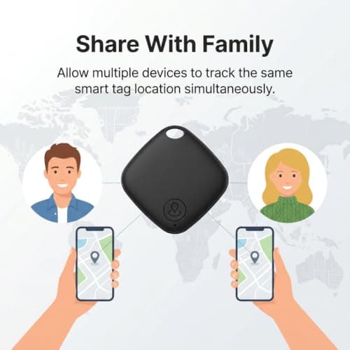 4Pcs Tracker Tags Compatible with Apple and Android — view 6