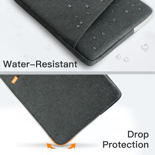 JETech Laptop Sleeve for 14-Inch Devices, Dark Grey — view 5