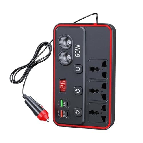 Car Power Inverter, Vehicle Voltage Converter, 12V To 220V Converter