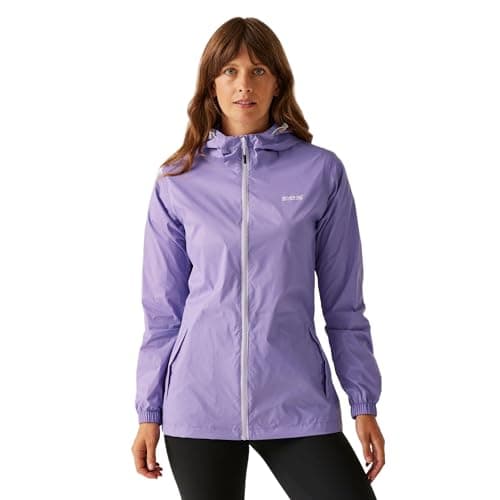 Regatta Womens Pack-It III Jacket Waterproof Pack Away Hiking Walking Coat 28 Black