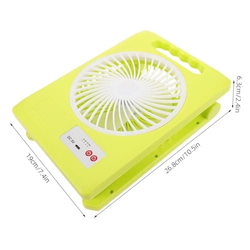 Ciieeo Portable 3-speed Adjustable Fan Solar Powered, Camping Fan LED Light with Rechargeable 1200mah Battery, Foldable Design with Type-c Charging Port for Outdoor Camping Emergency — view 2