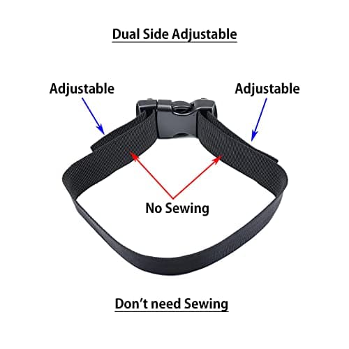 Baikeen Quick Side Release Buckles 38mm Heavy Duty Plastic Buckle Clips Snap Clasp Backpack Replacement Buckle Dual Adjustable No Sewing for strap(38mm,2sets) — view 5