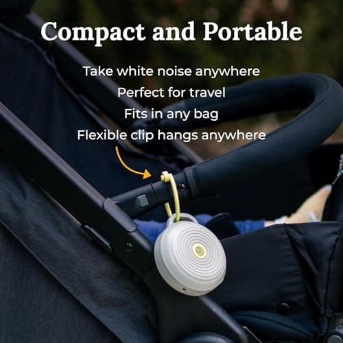 Yogasleep Hushh Portable White Noise Sound Machine for Baby, 3 Soothing Natural Sounds with Volume Control, Compact Size, Noise Canceling for Sleep Aid, Office Privacy, & Meditation, Registry Gift — view 6