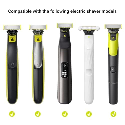 Travel Case for Philips OneBlade 360/Pro/Intimate Series - Hard EVA Storage Case for Electric Shaver, Beard Trimmer & Body Groomer with Accessories Organizer, Black&Green — view 3