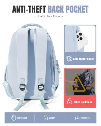 HYC00 School Backpack Secondary Women High School Bag for Teenager Girl Boy — view 6