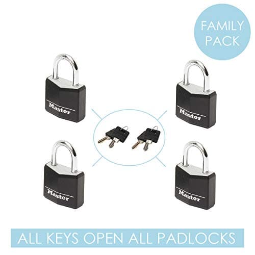 Master Lock Unisex Travel Accessory Luggage Lock, Black, 2 mm — view 3