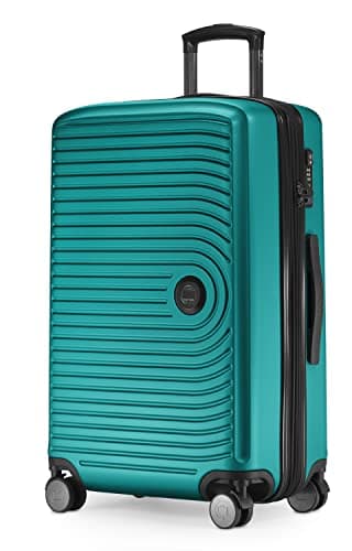 HAUPTSTADTKOFFER - MITTE - Medium Sized Hard Shell Suitcase, Expandable Check-in Luggage, TSA, 4 Double Spinner, 69 cm, 93 L, Turquoise