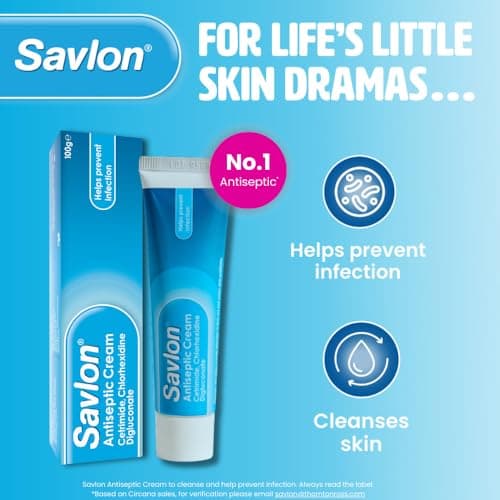 Savlon Antiseptic Cream, Helps Prevent Infections, First Aid Care, 100g — view 2