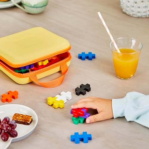 PLUS PLUS Building Blocks Toy Storage Case - Holds 15 BIG Pieces - Kids Construction Toys, Learning Resources, STEM Play for Home and Travel - Travel Case BIG — view 6