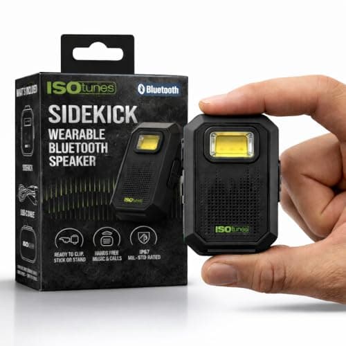 ISOtunes Sidekick Mini Portable Bluetooth Speaker w/Microphone for Travel