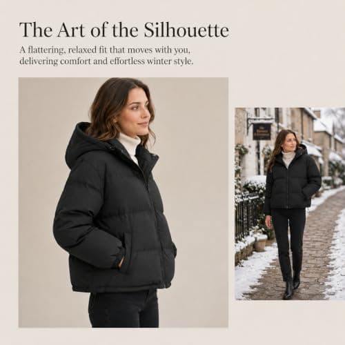 Lcyu Winter Jackets Puffer Coats Ladies Hood Waterproof Quilted Down Jacket — view 2