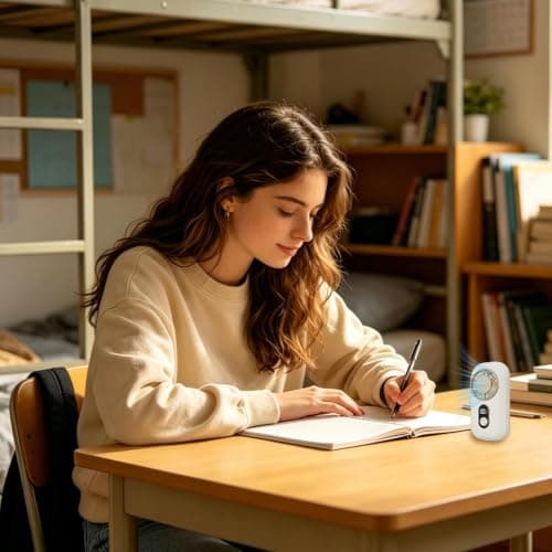 Small Handheld Fan - 1200Mah Silent Desk Ventilation Tool Rechargeable Fan — view 3