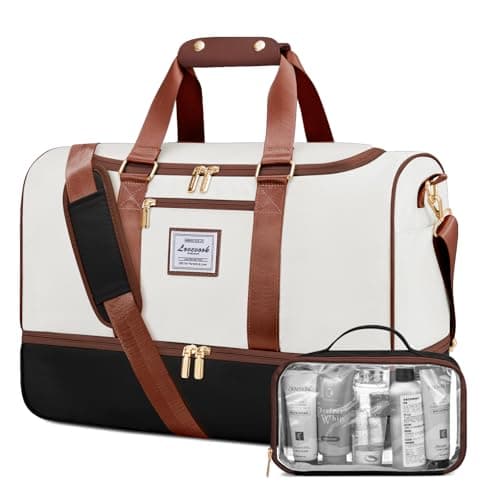 LOVEVOOK Travel Bags for Women, Waterproof Weekend Hospital Overnight Holdall with Toiletry Bag, Gym Yoga Bags with Shoe Compartment & Wet Pocket, Carry On Hand Luggage Bag for Travel Sports