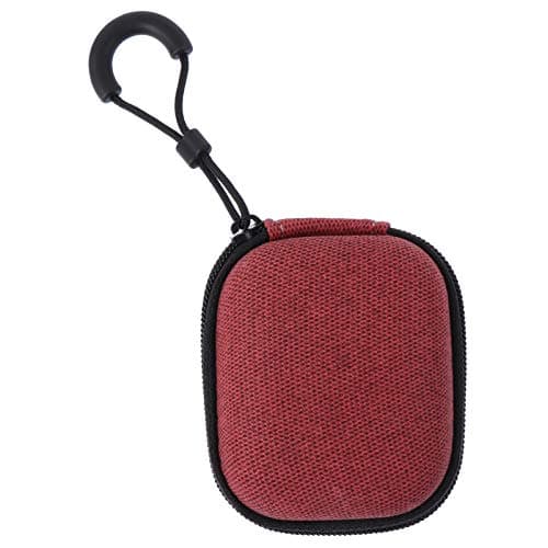 Eva Square Earphone Storage Bag Red Mini Zipper Case
