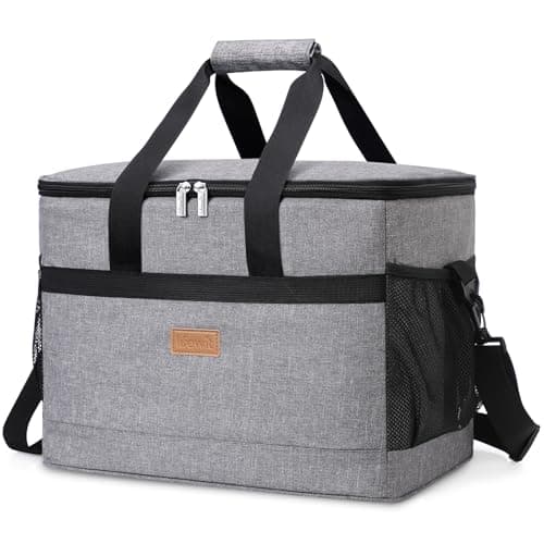 Lifewit Cooler Bag 50 Cans Collapsible and Insulated Large Lunch Bag Leakproof Soft Cooler Portable for Camping/BBQ/Family Outdoor Activities, Grey