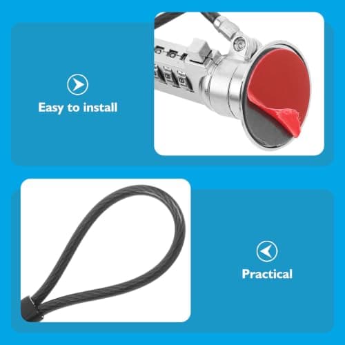 Laptop Cable Lock with Combination Security for Laptops and Projectors — view 3