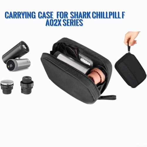 For Shark Chillpill Fa02x Series 3 In 1 Personal Cooling Fan Travel Storage Box With Padded Interior And Side Pocket For Cables Black — view 5