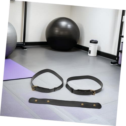 Anneome Adjustable Black Yoga Mat Strap Band for Outdoor Fitness Pilates – Lightweight PU Leather Carrying Sling for Gym Exercise and Travel — view 5