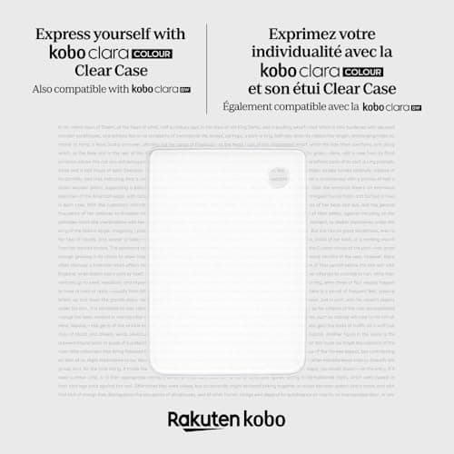 Kobo Clara Colour/BW Clear Case, Slim & Scratch Resistant — view 2