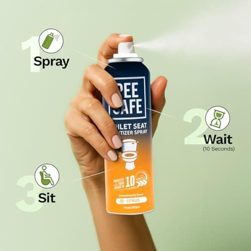 Pee Safe Toilet Seat Spray, Citrus, 75 ml, Pack of 2 — view 4