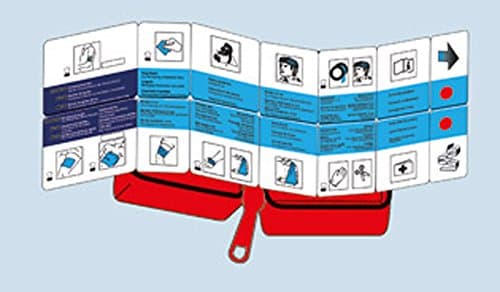 44-Piece Car First Aid Kit Red with First Aid Guide — view 3