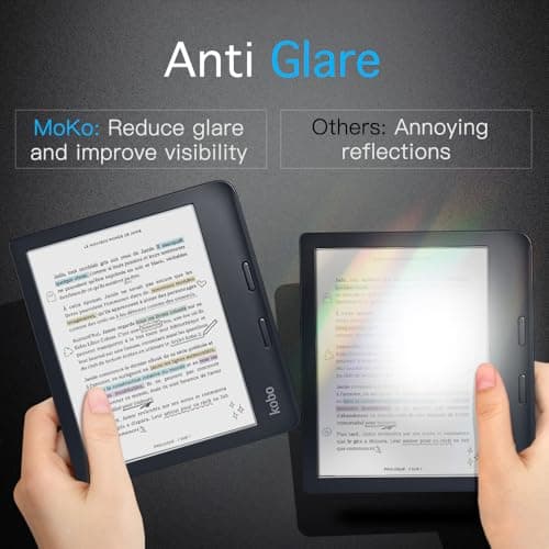 MoKo 2 Pack Anti-Glare Screen Protector for 7 inch Kobo Libra Colour 2024 — view 2