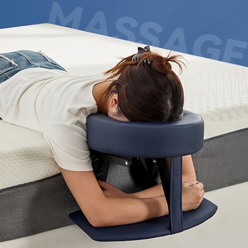 ZQBXHDZW Adjustable Massage Headrest For Bed,Face Cradle Headrest,Multifunctional Home Massage Kit,U-Shaped Pillow Comfort Beauty Spa Bed Face Cradle,For Tables Equipment(Black) — view 2