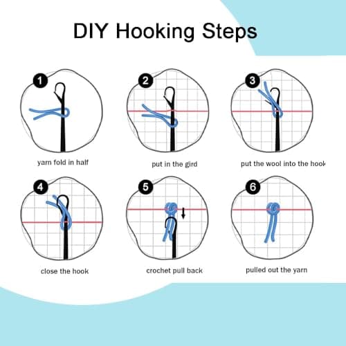 Taxpy Latch Hook Pillow Case Kits,Animal Penguin with Neck Gaiter 17X17Inch 3D DIY Latch Hook Cushion Cover Kit,Knitting Kits Cushion for Adults and Beginners Rug Making Kit for Starters — view 5