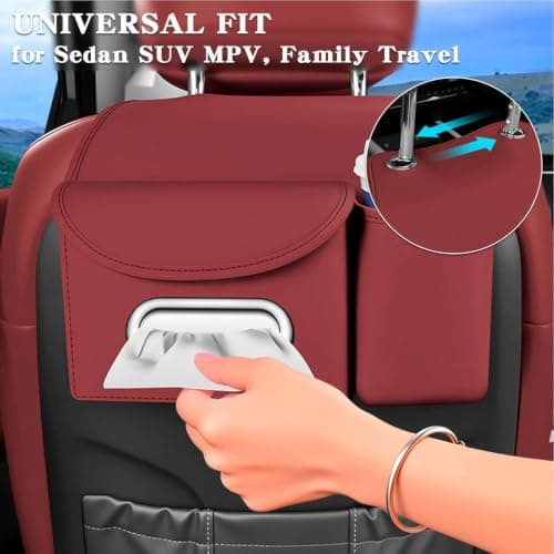 Pxcewdcx Car Seat Back Organizer Multifunctional Auto Headrest Storage — view 4