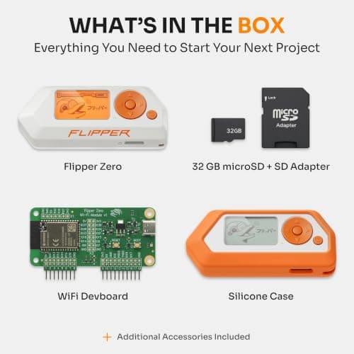 Flipper Zero Complete Kit - Flipper Zero | WiFi Devboard | Silicone Case | 32 GB MicroSD Card | Portable Multifunction Device for Technology Enthusiasts — view 2