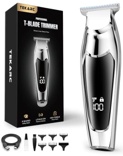 Beard Trimmer Men, Hair Clippers Men, Professional T Blade Cordless Shavers