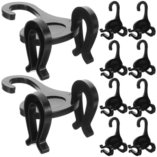 SHERCHPRY 10pcs Plastic Shoe Hooks for Sports and Leisure Shoes Drying and Display Hooks for Wardrobe and Travel Organiser