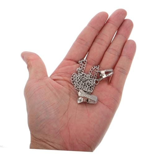 JEWEDECO Glasses Chain Silver Iron Clip Eyewear Retainer Strap for Women — view 3