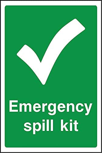 Emergency Spill Kit Sign - 1.2mm Rigid plastic 300mm x 200mm — view 4
