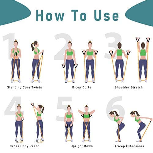 Resistance Bands with Handles, Exercise Bands with Handles, Door Anchor — view 6