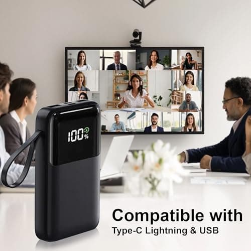 10000mAh Power Bank, Fast Charging Portable Charger with LCD — view 4