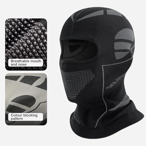 KMKANPO 1 Pcs Balaclava, Ski Mask, Motorcycle Accessories, Black Balaclava — view 3