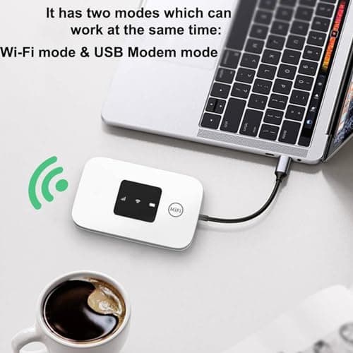 Portable Travel Router,Mobile WiFi Hotspot, Supports 10 Users At the Same Time, Pocket WiFi Device with 2100mAh Large Battery, for Secure Internet At Home Or Everywhere You Go — view 2