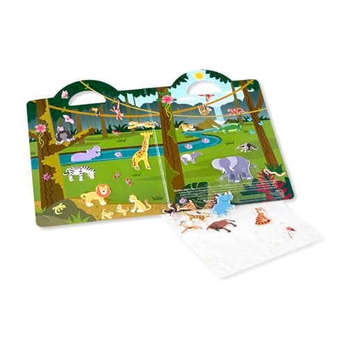 Melissa & Doug Puffy Sticker Play Set: Safari - 42 Reusable Stickers Travel Activities for Kids, Reusable Sticker Toy, for Kids Ages 4+ - FSC Certified - FSC Certified — view 5