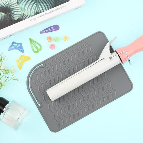 Silicone Heat Resistant Mat for Curling Irons Hair Straighteners — view 4
