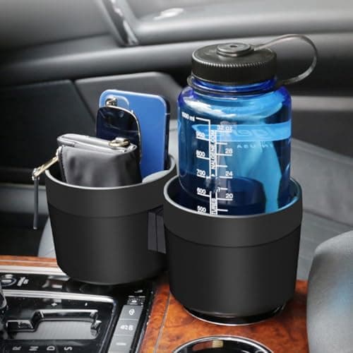 Car Cup Expander Adapter – Holder Insert with Extendable Grip | Multi-Function Drink Slot for Oversized Bottles, Travel Flasks, Cold Brew Containers | Secure Car Interior Accessory for Road — view 3