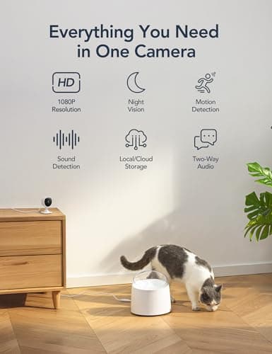 GNCC GC3 2-Pack Indoor Security Camera, 1080P CCTV Cameras for Home/Pet — view 2