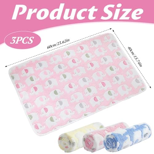 3 Pack Super Soft Pet Blankets - 60x40 cm Fluffy Fleece Throws for Cats & Small Dogs - Machine Washable, Warm & Cozy for Beds, Sofas, Car Seats, Crates & Travel - Furniture Protector & Comfort Blanket — view 3