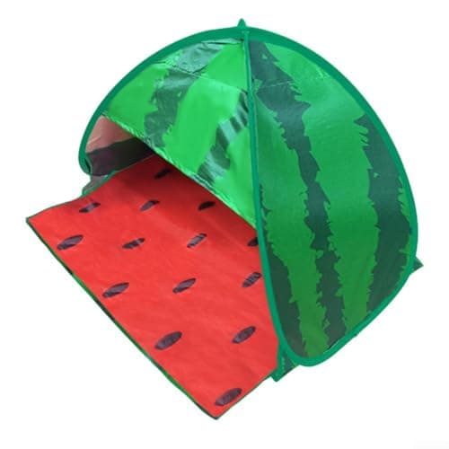 Quick Setup Pop-Up Pet Tent With UV Protection, Automatic Beach Sunshade For Small Dogs And Cats, Portable Outdoor Shelter With Storage Pockets For Travel And Camping, Carmine Red(Double blue) — view 6