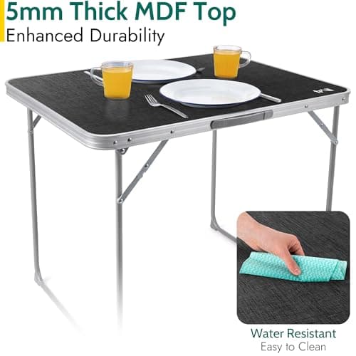 Trail Portable Folding Camping Table, L80cm x W60cm x H67cm — view 6