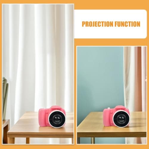Projector Camera with Music Playback and Ai Editing Pink — view 2