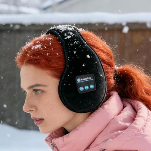 Wireless Earmuffs Winter Adjustable Unisex Wireless Headphones — view 3
