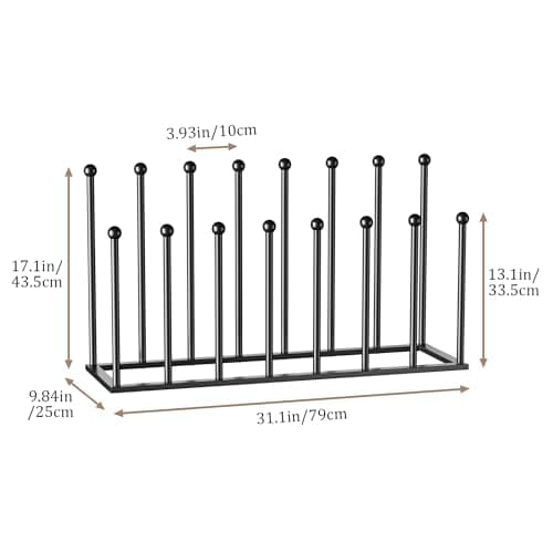 pickpiff Free Standing Shoe Rack - Black Metal Shoe Storage, Shoe Racks Storage for Dorm Room, Closet, Entryway, Bedroom, Patio Outdoor, Hallway, Organiser Storage Fit for 8 Pairs Boot — view 5