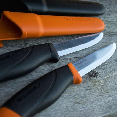 Morakniv Companion Heavy Duty Knife with Stainless Steel Blade, 4.1-inch, Orange — view 5