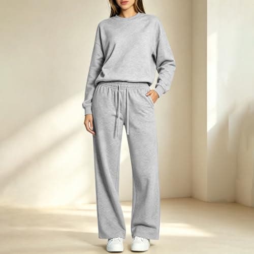 Womens Joggers Tracksuit Sets Oversized Sweatshirts and Sweatpants — view 2